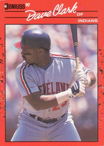 #492 Dave Clark - Cleveland Indians - 1990 Donruss Baseball
