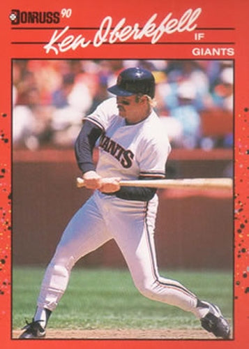 #494 Ken Oberkfell - San Francisco Giants - 1990 Donruss Baseball