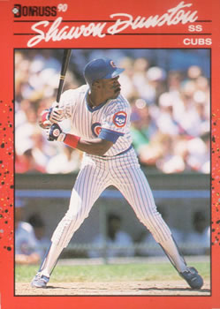 #49 Shawon Dunston - Chicago Cubs - 1990 Donruss Baseball