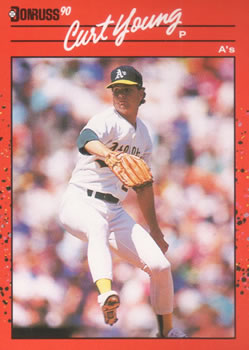 #505 Curt Young - Oakland Athletics - 1990 Donruss Baseball