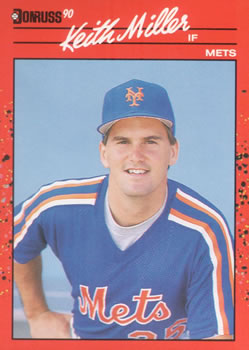 #507 Keith Miller - New York Mets - 1990 Donruss Baseball