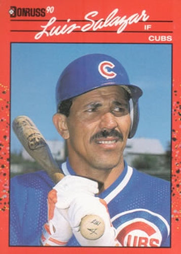 #513 Luis Salazar - Chicago Cubs - 1990 Donruss Baseball