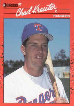 #520 Chad Kreuter - Texas Rangers - 1990 Donruss Baseball
