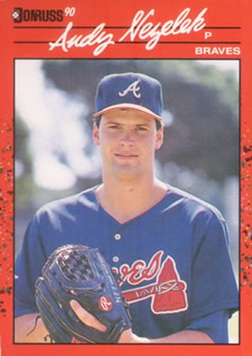 #523 Andy Nezelek - Atlanta Braves - 1990 Donruss Baseball