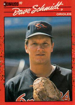 #524 Dave Schmidt - Baltimore Orioles - 1990 Donruss Baseball