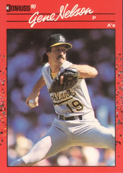 #540 Gene Nelson - Oakland Athletics - 1990 Donruss Baseball