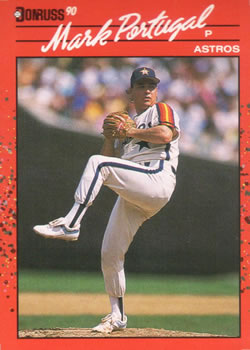 #542 Mark Portugal - Houston Astros - 1990 Donruss Baseball