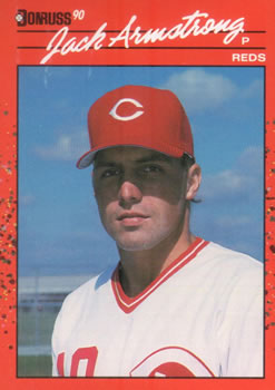 #544 Jack Armstrong - Cincinnati Reds - 1990 Donruss Baseball