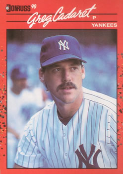 #545 Greg Cadaret - New York Yankees - 1990 Donruss Baseball