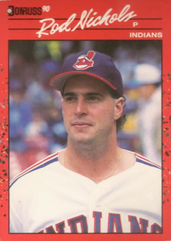 #546 Rod Nichols - Cleveland Indians - 1990 Donruss Baseball
