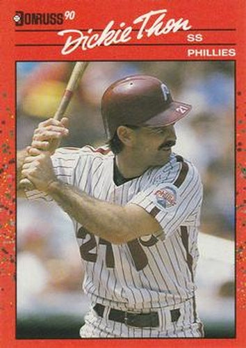 #549 Dickie Thon - Philadelphia Phillies - 1990 Donruss Baseball