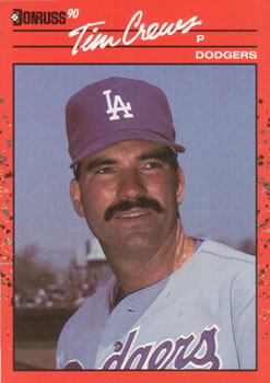 #550 Tim Crews - Los Angeles Dodgers - 1990 Donruss Baseball