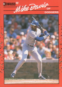 #552 Mike Davis - Los Angeles Dodgers - 1990 Donruss Baseball
