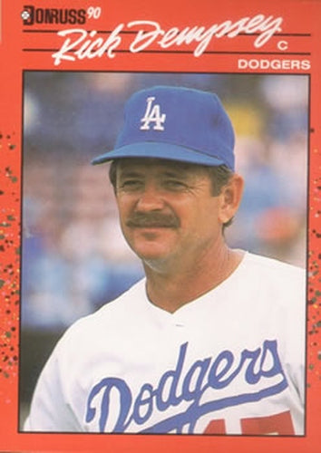 #557 Rick Dempsey - Los Angeles Dodgers - 1990 Donruss Baseball