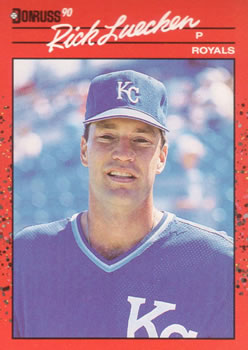 #562 Rick Luecken - Kansas City Royals - 1990 Donruss Baseball