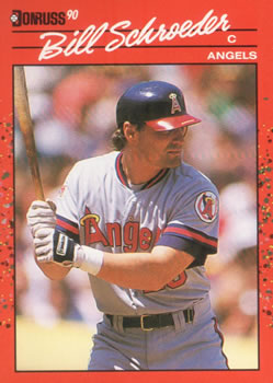 #567 Bill Schroeder - California Angels - 1990 Donruss Baseball