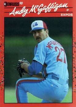 #574 Andy McGaffigan - Montreal Expos - 1990 Donruss Baseball