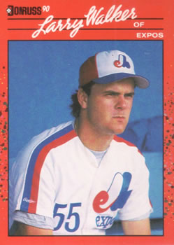 #578 Larry Walker - Montreal Expos - 1990 Donruss Baseball