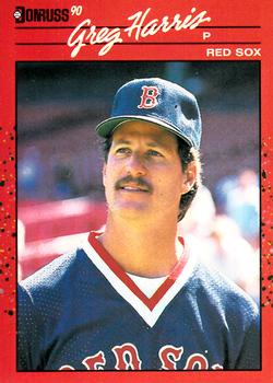 #582 Greg Harris - Boston Red Sox - 1990 Donruss Baseball
