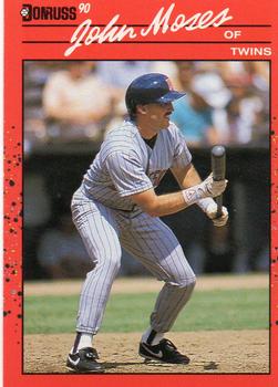 #590 John Moses - Minnesota Twins - 1990 Donruss Baseball