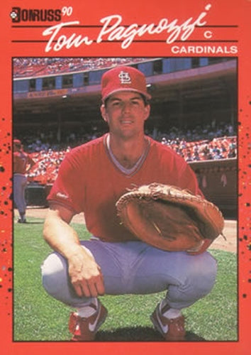 #591 Tom Pagnozzi - St. Louis Cardinals - 1990 Donruss Baseball