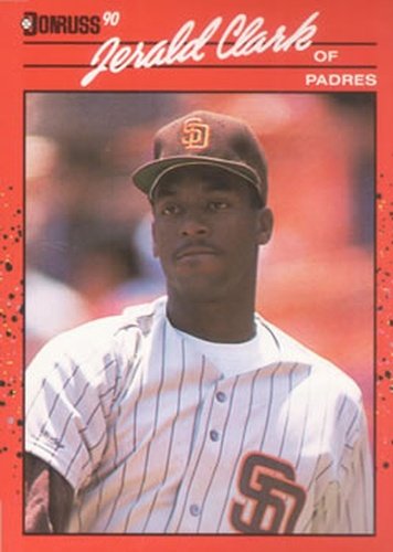 #593 Jerald Clark - San Diego Padres - 1990 Donruss Baseball