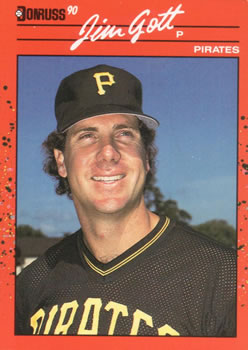 #605 Jim Gott - Pittsburgh Pirates - 1990 Donruss Baseball