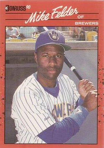 #609 Mike Felder - Milwaukee Brewers - 1990 Donruss Baseball
