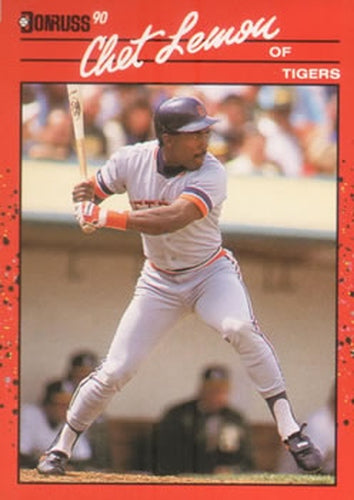 #60 Chet Lemon - Detroit Tigers - 1990 Donruss Baseball