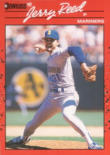 #614 Jerry Reed - Seattle Mariners - 1990 Donruss Baseball
