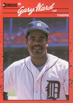 #621 Gary Ward - Detroit Tigers - 1990 Donruss Baseball