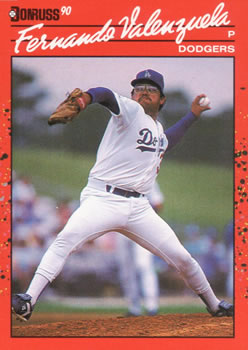 #625 Fernando Valenzuela - Los Angeles Dodgers - 1990 Donruss Baseball