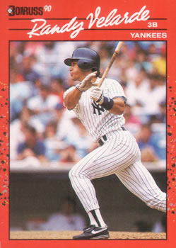#630 Randy Velarde - New York Yankees - 1990 Donruss Baseball