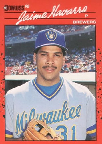 #640 Jaime Navarro - Milwaukee Brewers - 1990 Donruss Baseball