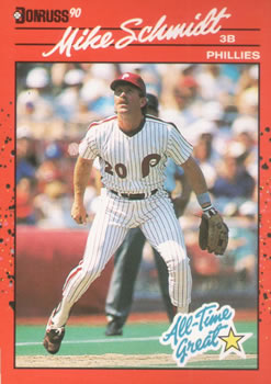 #643 Mike Schmidt - Philadelphia Phillies - 1990 Donruss Baseball