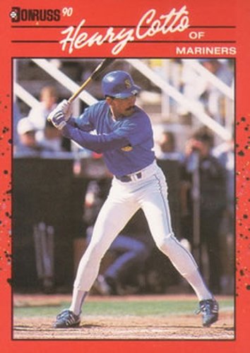 #644 Henry Cotto - Seattle Mariners - 1990 Donruss Baseball