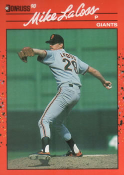 #652 Mike LaCoss - San Francisco Giants - 1990 Donruss Baseball