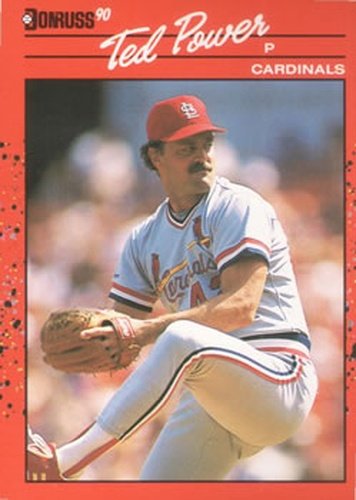 #653 Ted Power - St. Louis Cardinals - 1990 Donruss Baseball