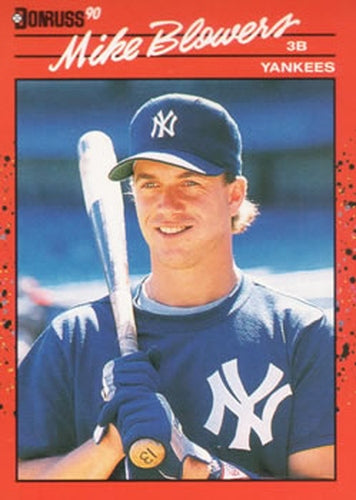 #656 Mike Blowers - New York Yankees - 1990 Donruss Baseball