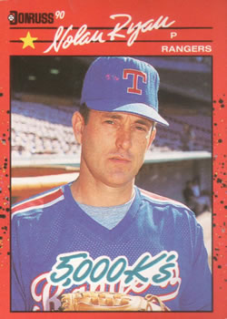 #659 Nolan Ryan - Texas Rangers - 1990 Donruss Baseball