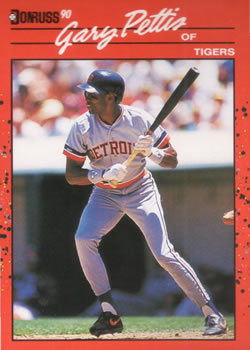 #661 Gary Pettis - Detroit Tigers - 1990 Donruss Baseball