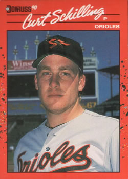 #667 Curt Schilling - Baltimore Orioles - 1990 Donruss Baseball