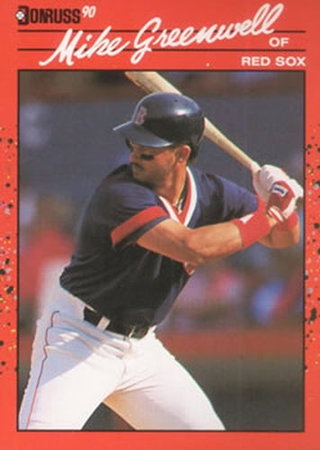 #66 Mike Greenwell - Boston Red Sox - 1990 Donruss Baseball