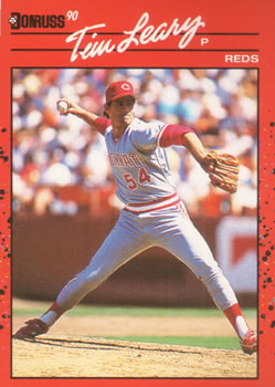 #670 Tim Leary - Cincinnati Reds - 1990 Donruss Baseball