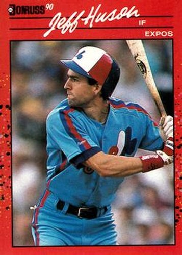 #693 Jeff Huson - Montreal Expos - 1990 Donruss Baseball