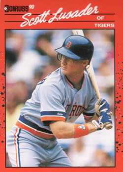 #696 Scott Lusader - Detroit Tigers - 1990 Donruss Baseball