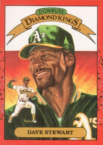 #6 Dave Stewart - Oakland Athletics - 1990 Donruss Baseball