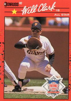 #707 Will Clark - San Francisco Giants - 1990 Donruss Baseball