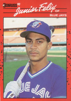 #70 Junior Felix - Toronto Blue Jays - 1990 Donruss Baseball