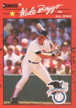 #712 Wade Boggs - Boston Red Sox - 1990 Donruss Baseball